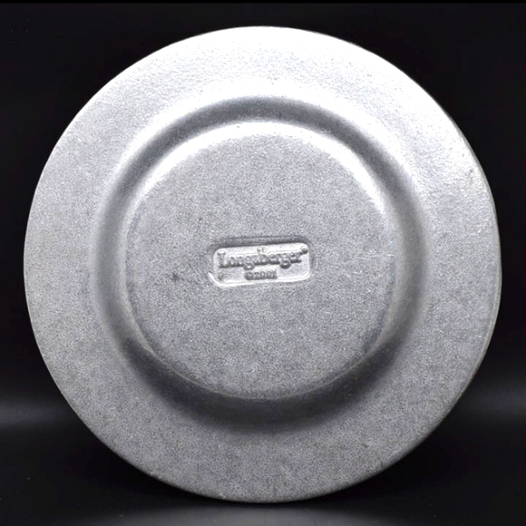 Vintage Longaberger Pewter Plate, Acorns, Berries 2001 - Picture 2 of 5